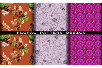 design seamless floral, textile print and repeat pattern