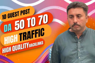 do guest post on high traffic with permanents backlinks