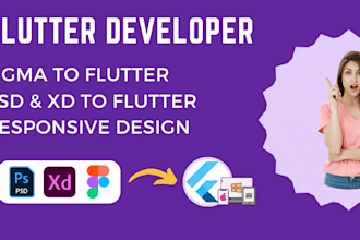 convert figma to flutter UI app and adobe xd to flutter code