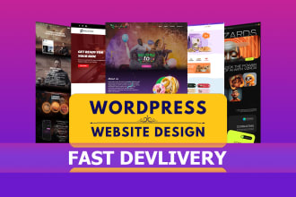 build a professional, clean, and modern wordpress website for your business