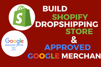 design shopify dropshipping store to approved google merchant, fix suspended gmc