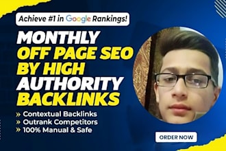 do monthly off page SEO, white hat backlinks that actually work