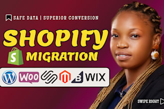 migrate wordpress to shopify, woocomerce to shopify or wix website migration