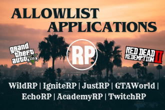 write your gta rp server allowlist application