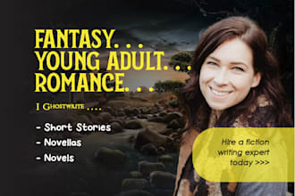 write young adult books and be your fantasy ebook writer