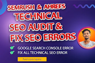 audit and fix semrush errors, google search console issue