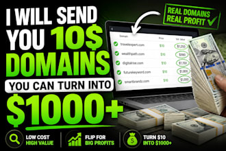 send you premium domains you can sell for thousands