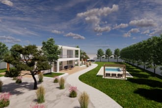 create 3d architecture models and renders  by 15 usd