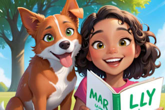 do children book illustration and kids story book illustration