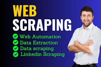 do web scraping, data mining, extraction and data collection