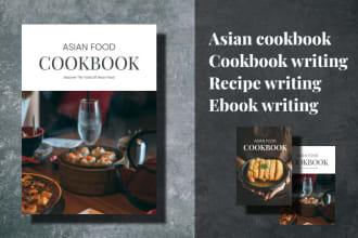 write asian food recipe for your cookbook, ebook