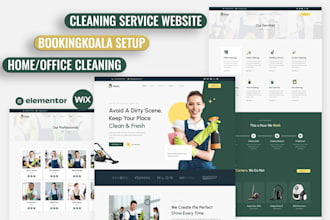 cleaning service website, booking koala, office cleaning, bookingkoala website