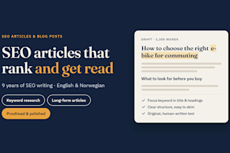 do SEO article writing multiple topics