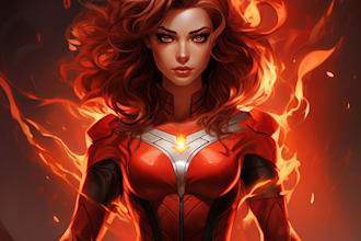 design original superhero character