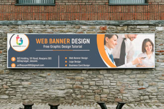 design banner for indoor and outdoor advertising