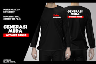 create streetwear, shirt designs and mockups throphy