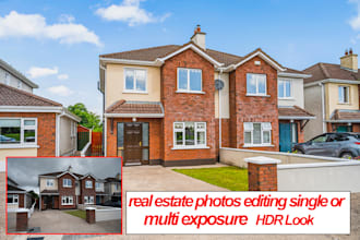 edit real estate photos with hdr blending sky replacement and flambient editing