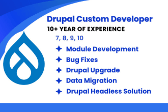 develop, customize, and upgrade drupal modules and themes