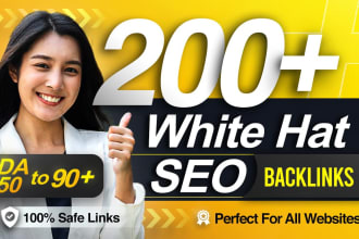 create manual white hat SEO backlinks for top google rankings