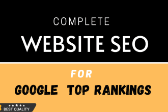 do complete SEO for your website google ranking