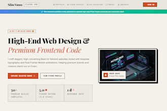 build a custom react portfolio website using HTML and CSS