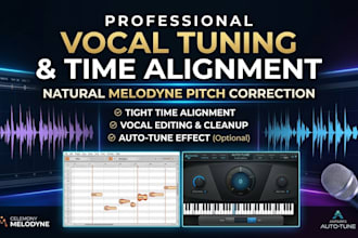 pitch correct, tune your vocals using melodyne