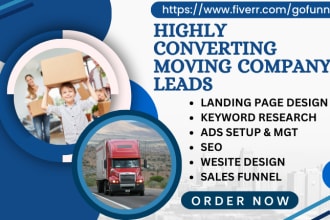 generate moving leads logistics company leads movers leads transport leads