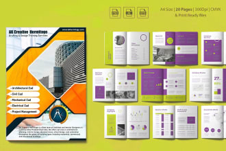 do print or digital corporate brochure, flyers, proposals, booklet design