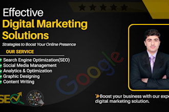 be your digital marketing manager and social media marketing manager, SEO expert