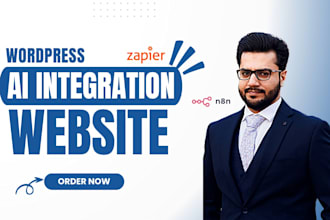 build wordpress ai automation with n8n zapier make workflows