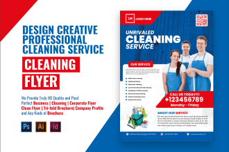 design clean corporate unique business flyer or brochure in 12 hours