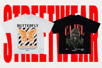 design streetwear graphic for luxury clothing brand