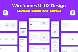 create mobile or website wireframe, user flow, site map information architecture