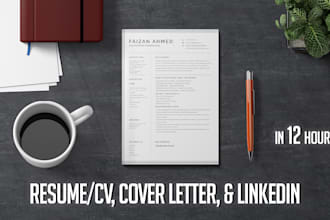 make professional resume or modern cv in 24 hours