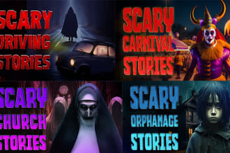 create horror scary eye catching you tube thumbnails