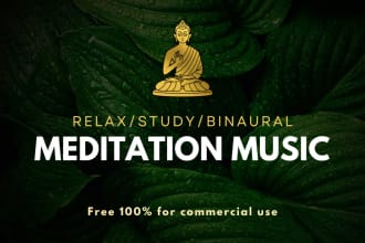 create a custom meditation music with binaural rythm
