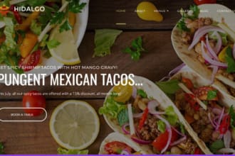 design catering website restaurant website bakery website cafe website
