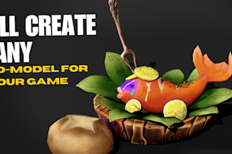 create 3d game assets for your unity or other game