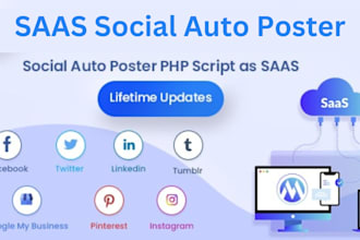build ai saas social auto poster and scheduler php website