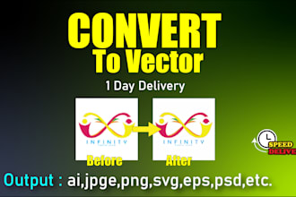 do vector tracing or convert raster vector quickly