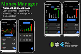 develop expense tracker flutter apps for android and ios
