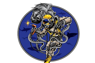 design world class superior mascot masculine t shirt logo