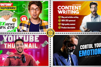 do premium youtube thumbnail design