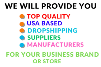 provide verified US dropshipping suppliers for your business