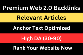 publish 300 high quality web 2 0 backlinks