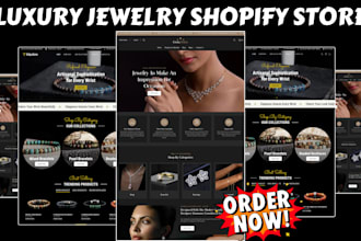 design jewelry shopify store ring necklace jewelry dropshipping jewelry website