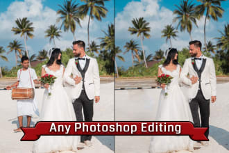 do photoshop editing, remove people, erase background, delete or add objects