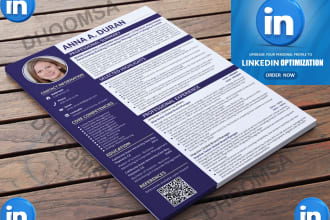 rewrite and optimize professionally ur resume, CV, linkedin