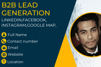 collect targeted b2b emails from linkedin and google for real estate lead