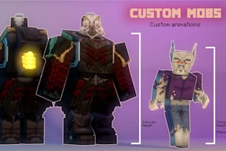 make your model for minecraft in blockbench, for mods, plugins, renders, anim